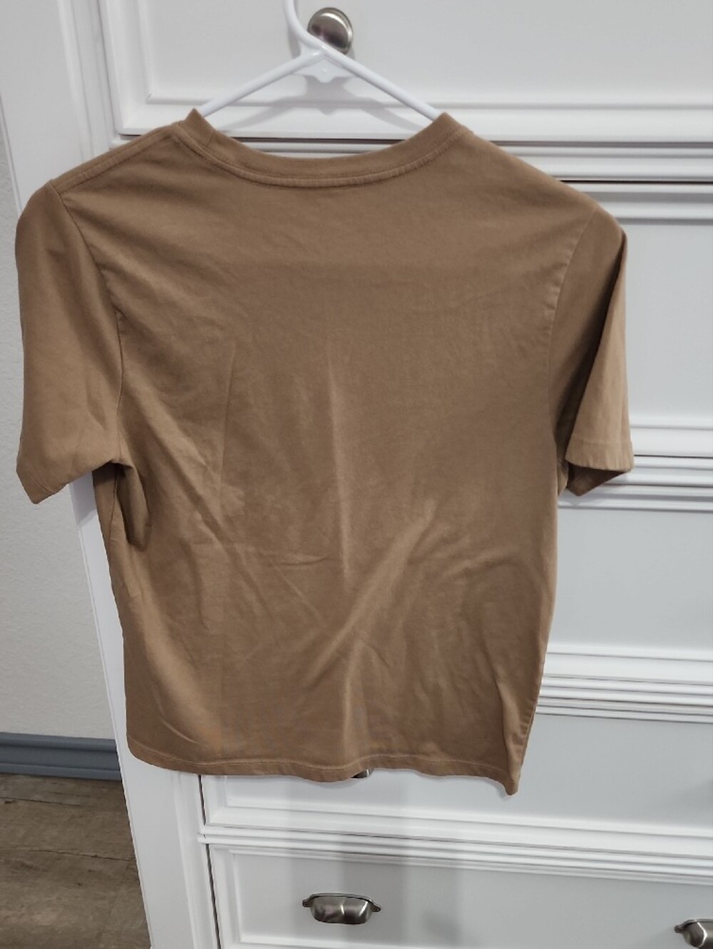 wonder nation Short Sleeve Crewneck Tee in Camel Tan - Picture 2 of 3